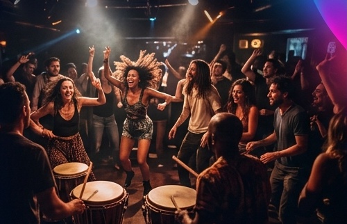 Rock Your Body Dancing Crowd